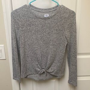 Gap Kids Grey Knot Top